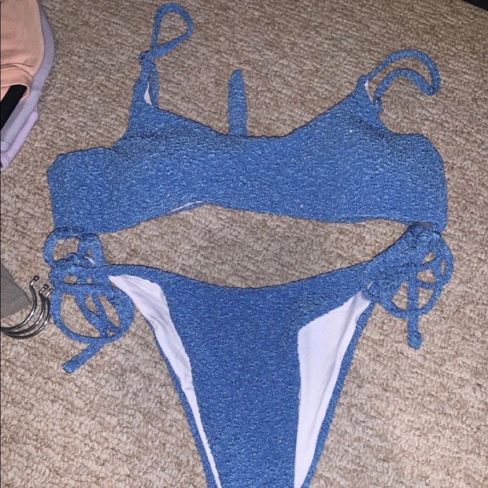 spark blue bikini